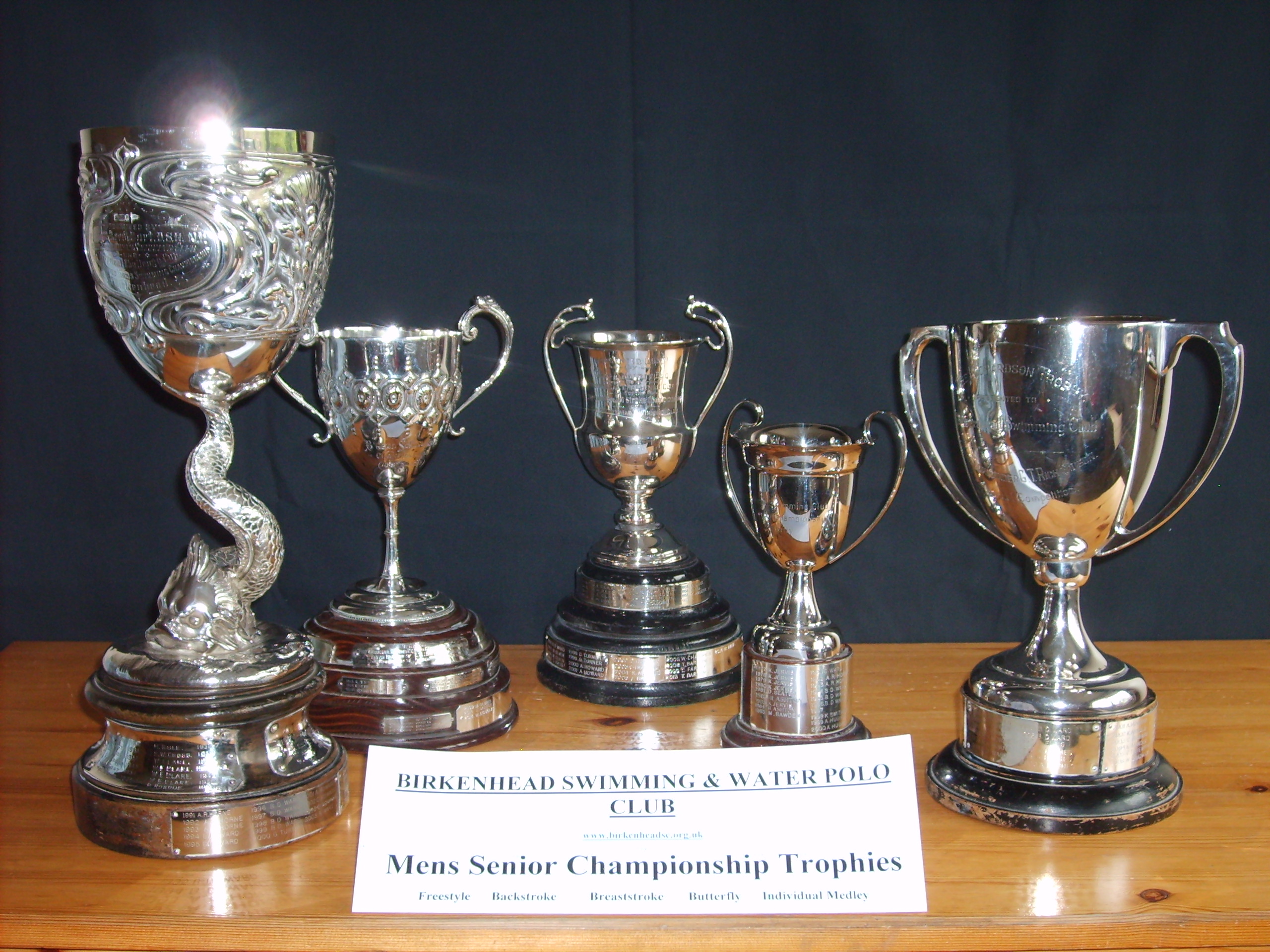 Mens Senior Championship Trophies